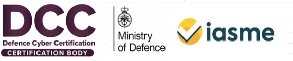 DCC Defence Cyber Certification Ministry of Defence Iasma Accreditation Logo