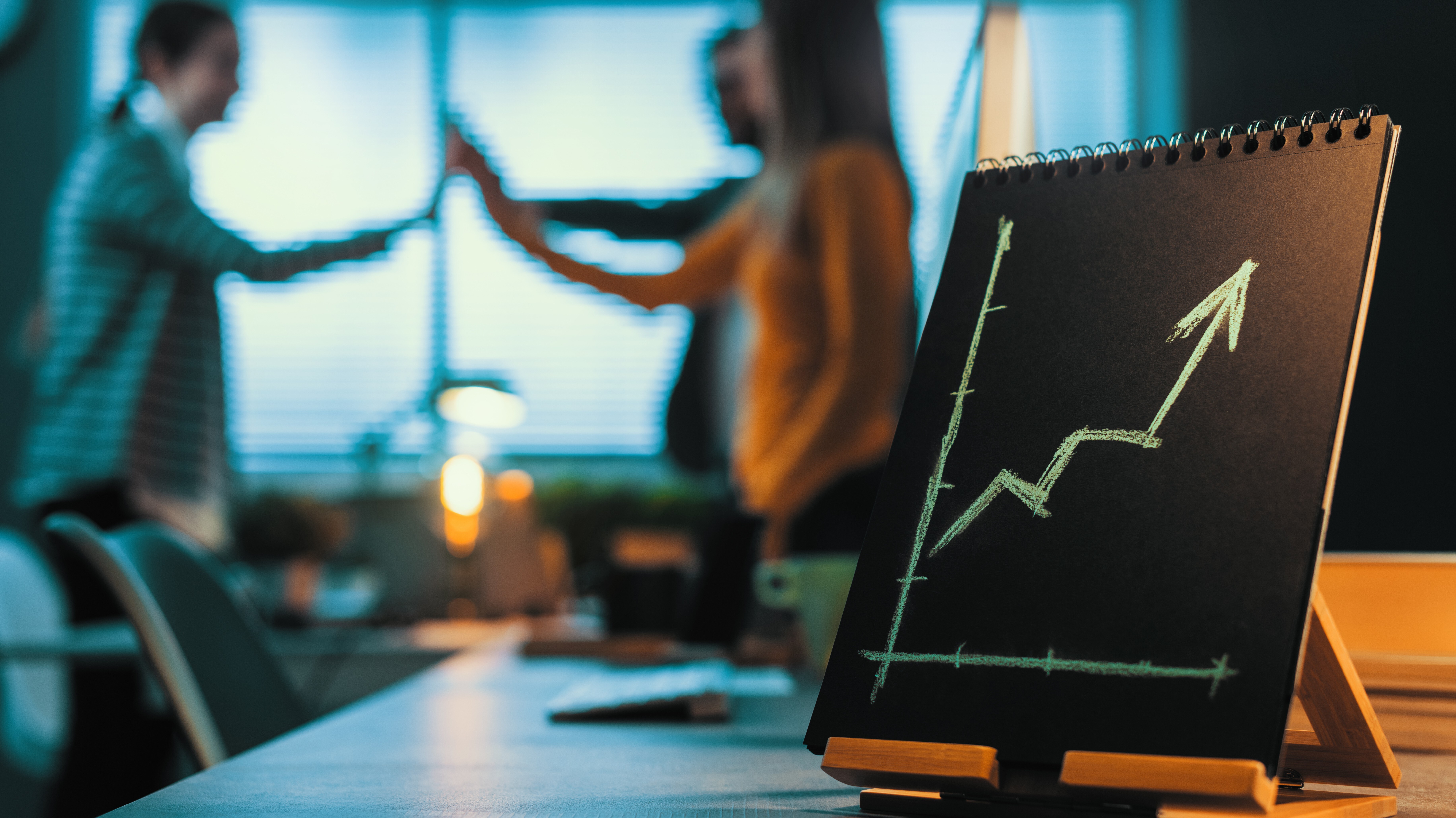 Cheerful business team celebrating their success