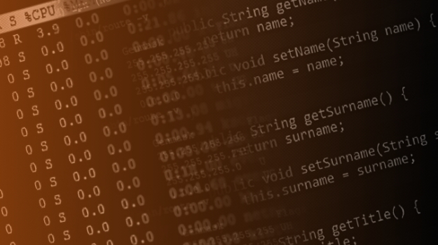 Web server data on a monitor